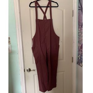 Clad & Cloth Mod Ref Arlo Overalls in Berry